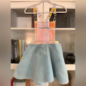 Dolls kills x Club EXX GLACIER GURL HOLOGRAM OVERALL DRESS size XS